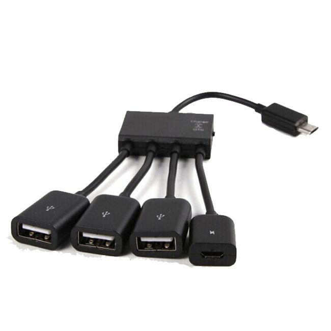 Micro USB OTG One Support Four-band Charging Mobile Phone External Mouse Multi-port Adapter Micro USB OTG One Support Four-band Charging Mobile Phone External Mouse Multi-port Adapter